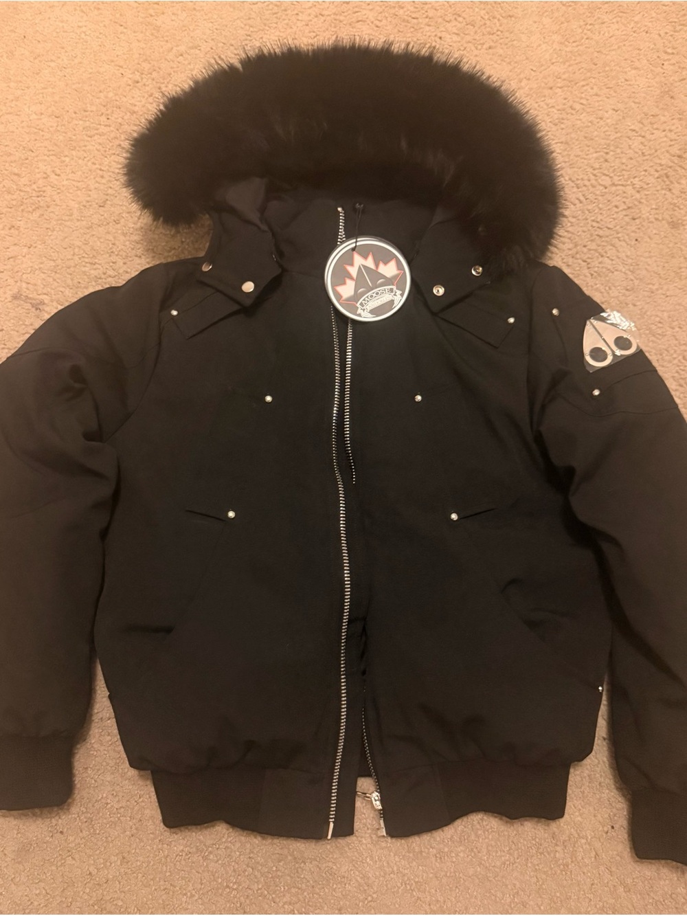 Brand New Moose Knuckles Originals Ballistic Puffer Bomber Jacket size M